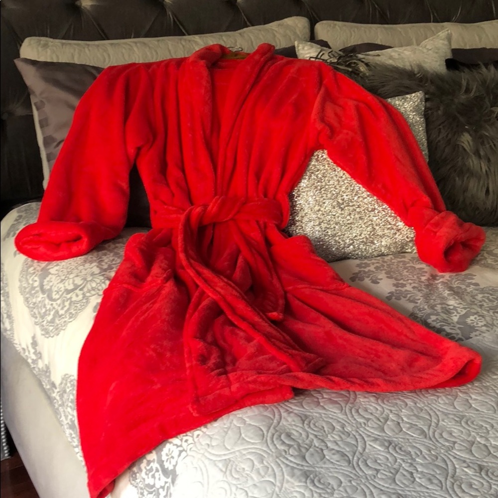 Worlds Softest luxurious red robe